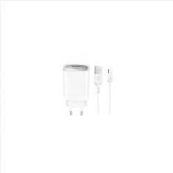 XO wall charger CE19 QC 18W 1x USB white + cable USB-C XO wall charger CE19 QC 18W 1x USB white + cable USB-C