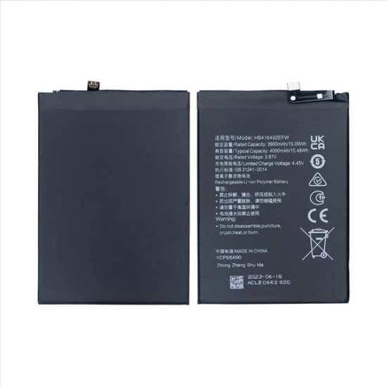 HUAWEI HONOR X8 BATTERY HB416492EFW
