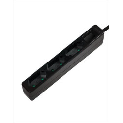LogiLink Socket Outlet 3-Way, 3x CEE 7/16, Slim, 1.5m, Black (LPS229B) LogiLink Socket Outlet 3-Way, 3x CEE 7/16, Slim, 1.5m, Black (LPS229B)