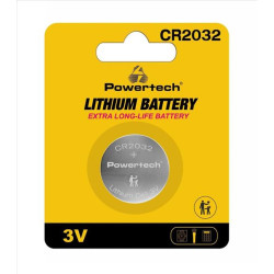 POWERTECH μπαταρία λιθίου PT-1208, CR2032, 3V, 1τμχ POWERTECH μπαταρία λιθίου PT-1208, CR2032, 3V, 1τμχ
