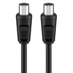 GOOBAY καλώδιο κεραίας αρσενικό 68146, <70dB, CCS, 1.5m, μαύρο