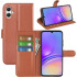 Rixus Bookcase For Samsung Galaxy A05 A055F Light Brown ΟΕΜ-A05 A055F Light BrownBookcase