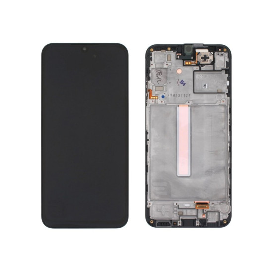 Samsung Galaxy A25 A256B Display And Digitizer With Frame Black Service Pack OEM-GH82-33214A