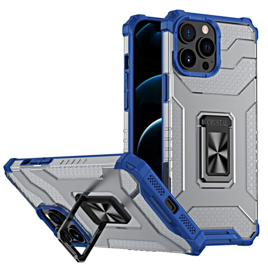 Crystal Ring Case Kickstand Tough Rugged Cover for iPhone 13 Pro blue Crystal Ring Case Kickstand Tough Rugged Cover for iPhone 13 Pro blue