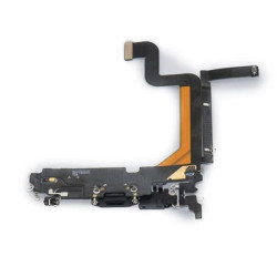 For iPhone 14 Pro Max System Connector Flex Board Space Black - OEM 14 Pro Max Con Blc