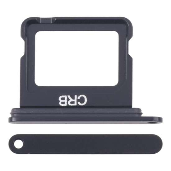 For iPhone 16, 16 Plus Sim Card Holder Black