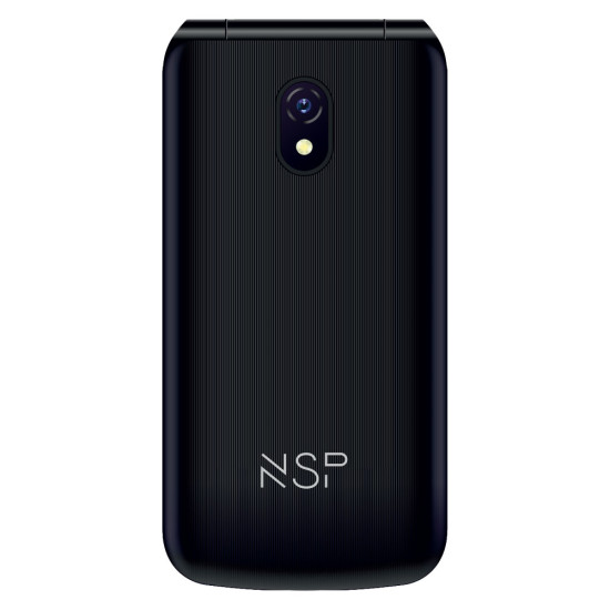 ΚΙΝΗΤΟ ΜΕ ΠΛΗΚΤΡΑ NSP 2600DS 2G FLIP 2.4" 32MB/32MB DUAL SIM RADIO-MP3/MP4 SOS BUTTON BLACK GR