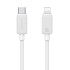 USAMS καλώδιο Lightning σε USB-C US-SJ692, 30W, 480Mbps, 1m, λευκό