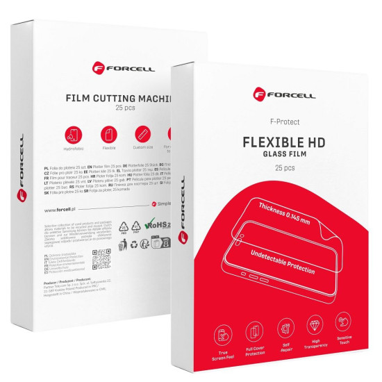 FORCELL F-PROTECT FLEXIBLE HD - TPU film for smart cutting machine 196x125mm FORCELL F-PROTECT FLEXIBLE HD - TPU film for smart cutting machine 196x125mm