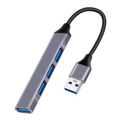 POWERTECH USB hub PT-1114, 4x θυρών, 5Gbps, USB σύνδεση, γκρι POWERTECH USB hub PT-1114, 4x θυρών, 5Gbps, USB σύνδεση, γκρι