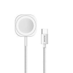 Rixus RXUC19 Magnetic Watch Fast Charging Cable 100CM White Rixus RXUC19 Magnetic Watch Fast Charging Cable 100CM White