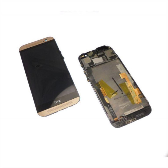 HTC One M8s LCD with touch and frame Gold