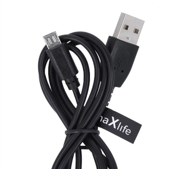 Maxlife cable USB - microUSB 1,0 m 1A black OEM001644