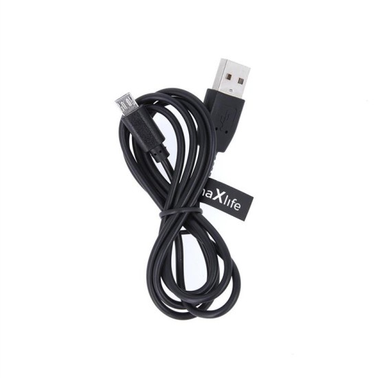 Maxlife cable USB - microUSB 1,0 m 1A black OEM001644