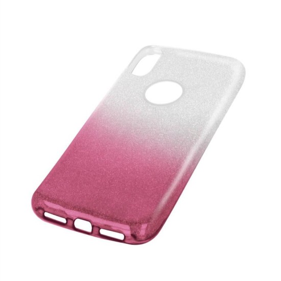 Gradient Glitter 3in1 case for Xiaomi Redmi Note 7 pink