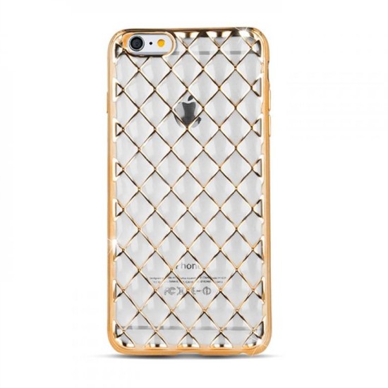 TPU Grid Case for iPhone 7 gold / iPhone 8 GSM022775