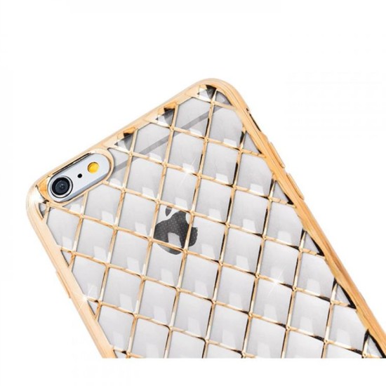 TPU Grid Case for iPhone 7 gold / iPhone 8 GSM022775