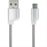 Forever Metal micro USB cable silver T_0015067