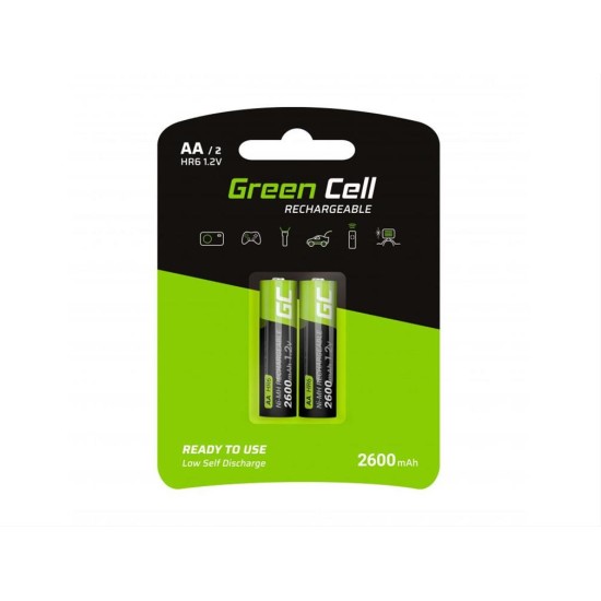 Green Cell 2x Battery AA HR6 2600mAh GR05