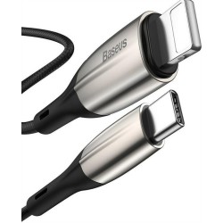 Baseus cable Horizontal (type-C - 8-pin | 1 m) black PD 18W CATLSP-01
