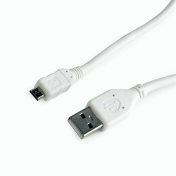 Gembird micro USB2.0 cable AM-MBM5P/10cm/white CCP-MUSB2-AMBM-W-0.1M Gembird micro USB2.0 cable AM-MBM5P/10cm/white CCP-MUSB2-AMBM-W-0.1M