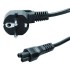 POWERTECH Καλώδιο τροφοδοσίας CAB-P019, 3x 0.5mm, copper, 1.5m, μαύρο