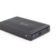 Gembird 3.5 USB 3.0 external housing Black EE3-U3S-3