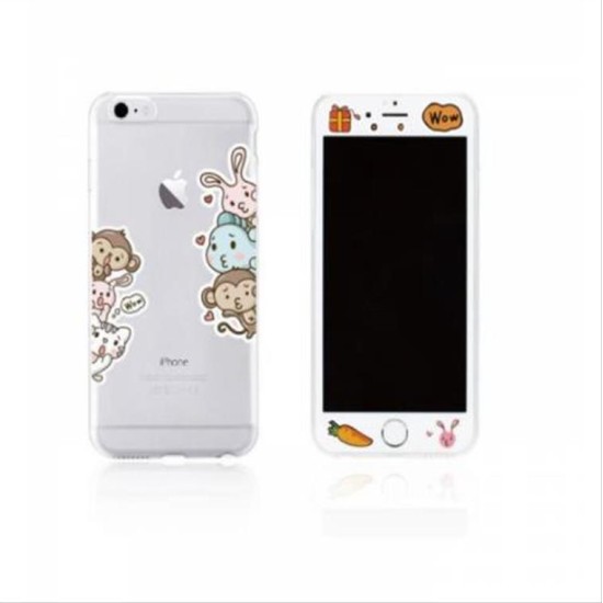 Tempered Glass WK for i6 + 3D TPU Case WTP003/ML004