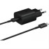 Samsung Charger Set, Travel Adaptor Black EP-TA800 + USB Type-C Data Cable Black DG977BBE