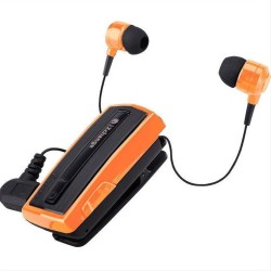 Retractable Bluetooth Headset with vibrator iXchange UA28FZV Orange Retractable Bluetooth Headset with vibrator iXchange UA28FZV Orange