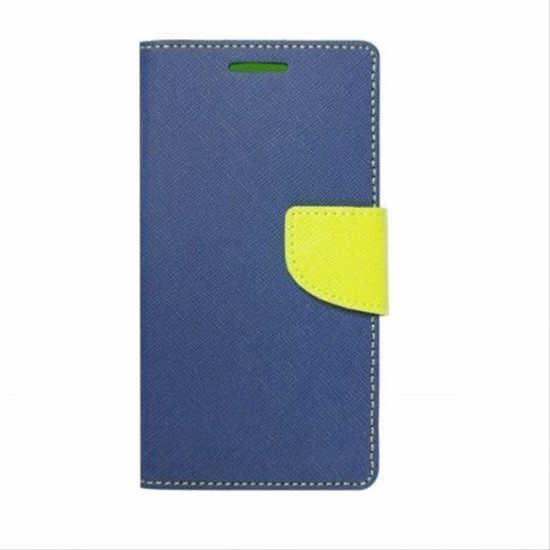 Fancy Book case για  MICROSOFT Lumia 550 navy-lime