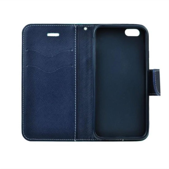 Fancy Book case για SAMSUNG Galaxy J5, Hot Pink/Navy