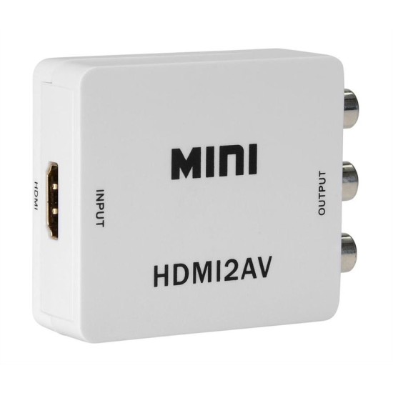 HD Video Converter CAB-H082 από HDMI σε 3x RCA, Full HD, λευκό