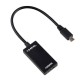 MHL (micro USB) σε HDMI 15cm, Μαύρο 18223