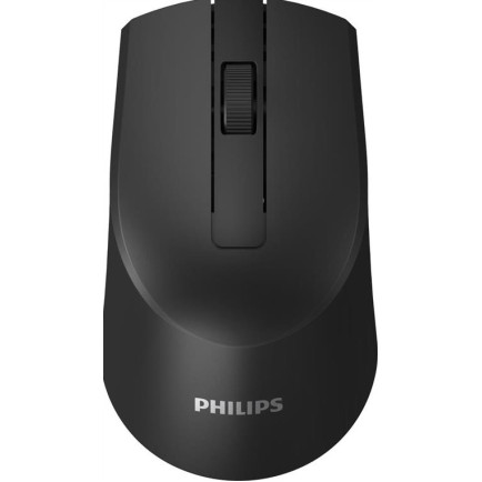 PHILIPS ασύρματο ποντίκι SPK7374, 1600DPI, 3 πλήκτρα, μαύρο