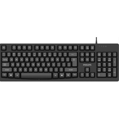 PHILIPS Ενσύρματο πληκτρολόγιο SPK6214, USB, US, μαύρο