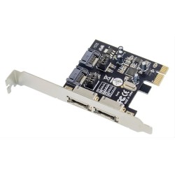 POWERTECH κάρτα επέκτασης PCIe σε 2x SATA ST51, ASM1061, low profile POWERTECH κάρτα επέκτασης PCIe σε 2x SATA ST51, ASM1061, low profile