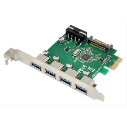 POWERTECH κάρτα επέκτασης PCIe σε 4x USB 3.0 ST66, VL805 + RTL8153 POWERTECH κάρτα επέκτασης PCIe σε 4x USB 3.0 ST66, VL805 + RTL8153