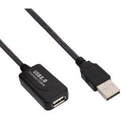 POWERTECH καλώδιο USB 2.0 με ενισχυτή CAB-U041, 10m, μαύρο POWERTECH καλώδιο USB 2.0 με ενισχυτή CAB-U041, 10m, μαύρο