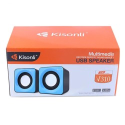 Ηχεία Kisonli, V310, 2x3W, USB, Μπλε - 22088
