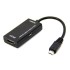 Μετατροπέας Micro USB σε HDMI MHL 15cm, DeTech, Μαύρο - 18158