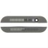 Για HTC ONE M8 - Replacement Front Top Bottom Plate Case Decal With Camera Lens - Silver