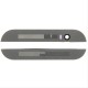 Για HTC ONE M8 - Replacement Front Top Bottom Plate Case Decal With Camera Lens - Silver