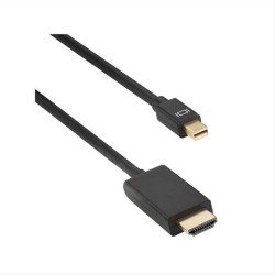 Καλώδιο DeTech Mini DP σε HDMI 14+1 cooper, 1.8m, Μαύρο - 18279 Καλώδιο DeTech Mini DP σε HDMI 14+1 cooper, 1.8m, Μαύρο - 18279