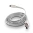 Forever cable USB - Lightning 1,0 m 1A white silicone flat T_0012046