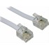 POWERTECH Καλώδιο Τηλεφώνου RJ11 6P4C, 1m, White