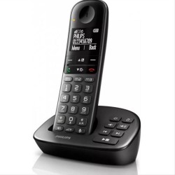 PHILIPS ασύρματο τηλέφωνο XL4951DS/34 ελληνικό μενού, τηλεφωνητής, μαύρο PHILIPS ασύρματο τηλέφωνο XL4951DS/34 ελληνικό μενού, τηλεφωνητής, μαύρο