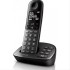 PHILIPS ασύρματο τηλέφωνο XL4951DS/34 ελληνικό μενού, τηλεφωνητής, μαύρο