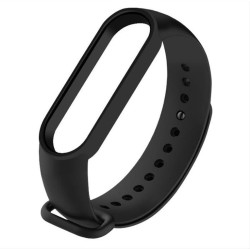Λουράκι σιλικόνης για Xiaomi Mi Band 5 Black