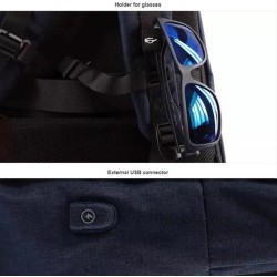 MARK RYDEN τσάντα πλάτης MR5911, με θήκη laptop 15.6", 22L, μπλε